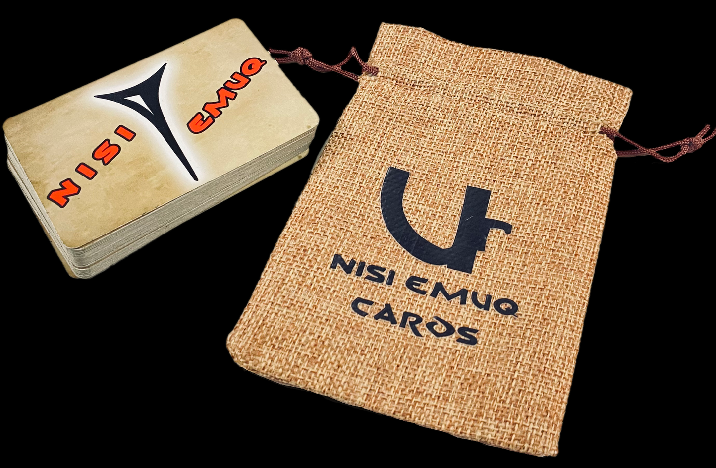 Nisi-Emqu & Discovery Decks with Burlap bags